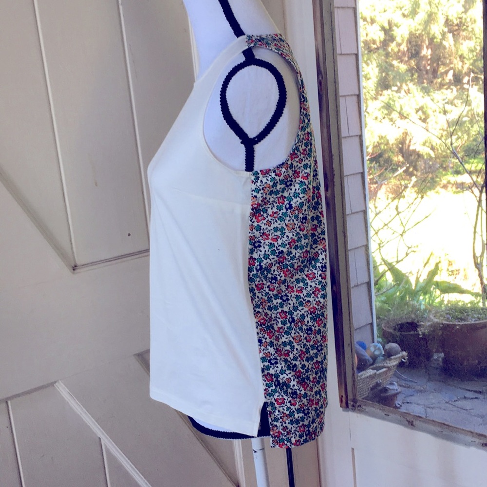 J. Crew sleeveless top.
